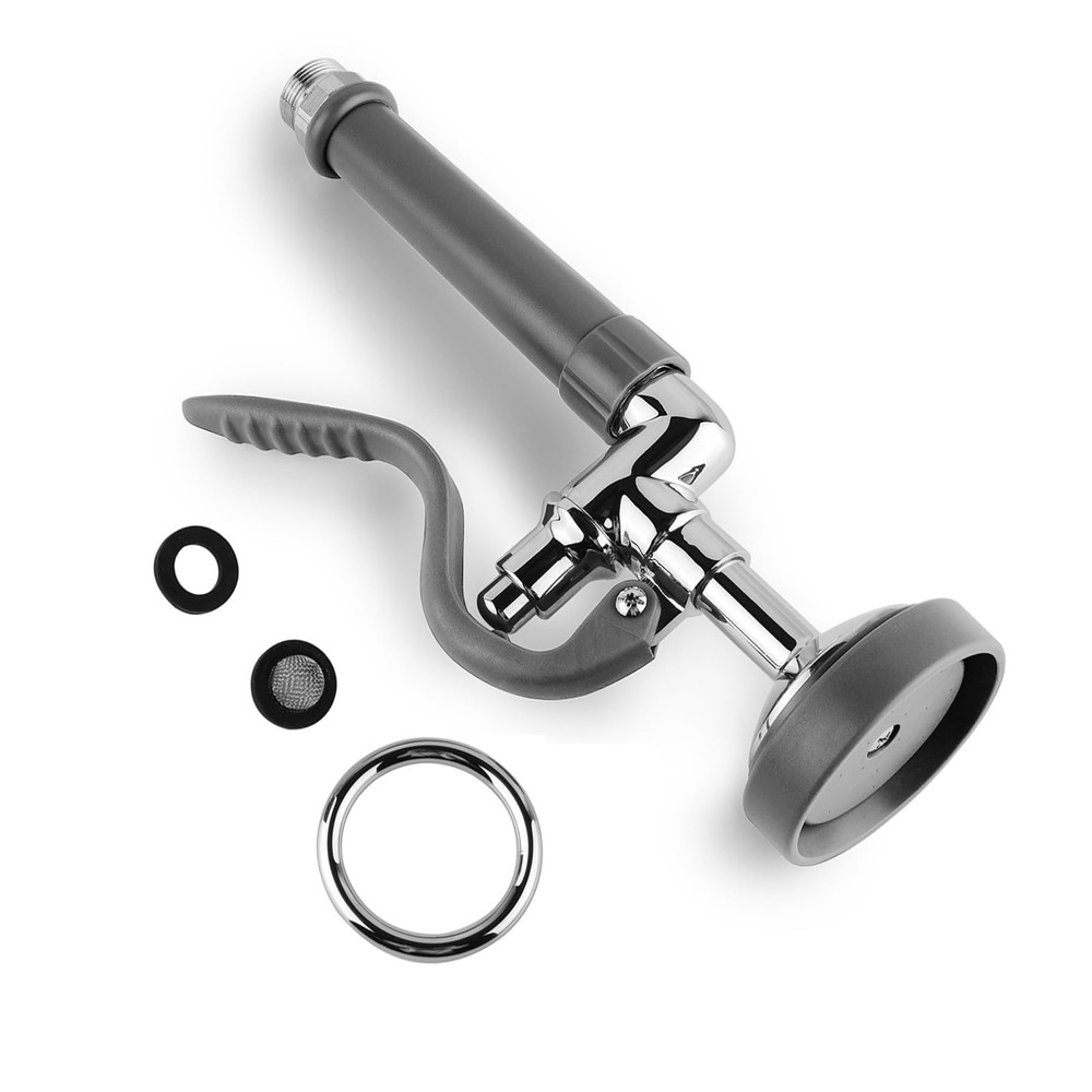 Commercial Sink Sprayer Pre-Rinse Sprayer with Ergonomic Handle 1.42GPM Dishwasher Hose