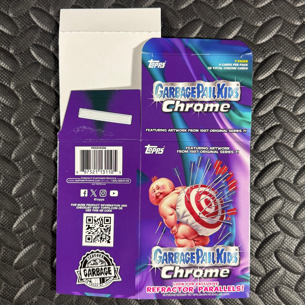 Garbage Pail Kids 2025 Chrome 7th Series 7 Empty Blaster Box Topps