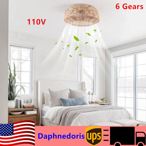 18.5-Inch E26 Ceiling Fan Light with Remote 40W Bulb Holder