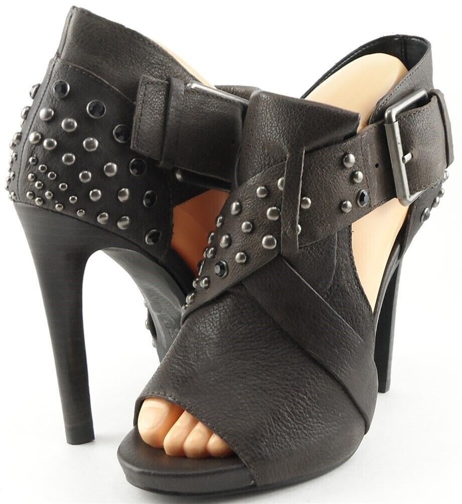 LUXURY REBEL ARIS Fumo Leather Platform Cut Out Pumps Size 7.5 EUR 37.5 $165