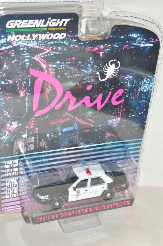 Coche de policía Ford Crown Victoria Interceptor 2001 1:64 Greenlight Hollywood Drive