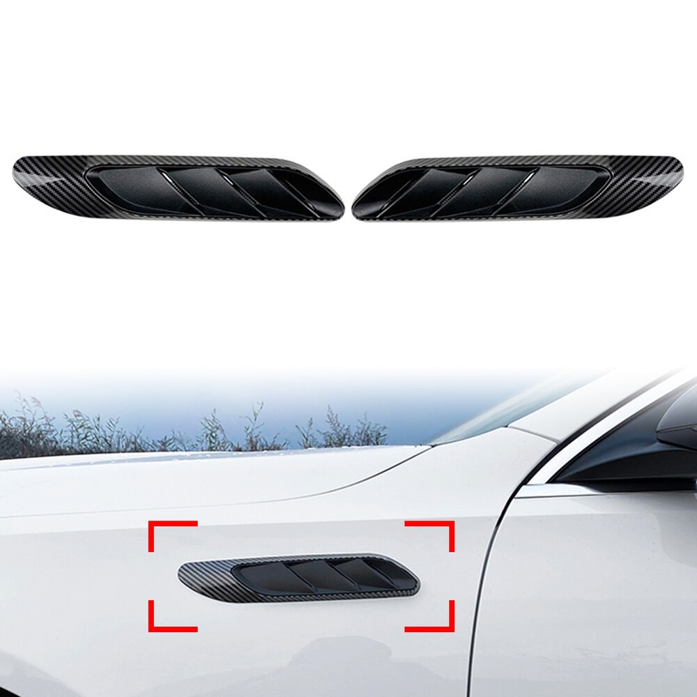 Front Fender Side Air Outlet Vent Trim For Benz C Class W206 C200 C260 Carbon
