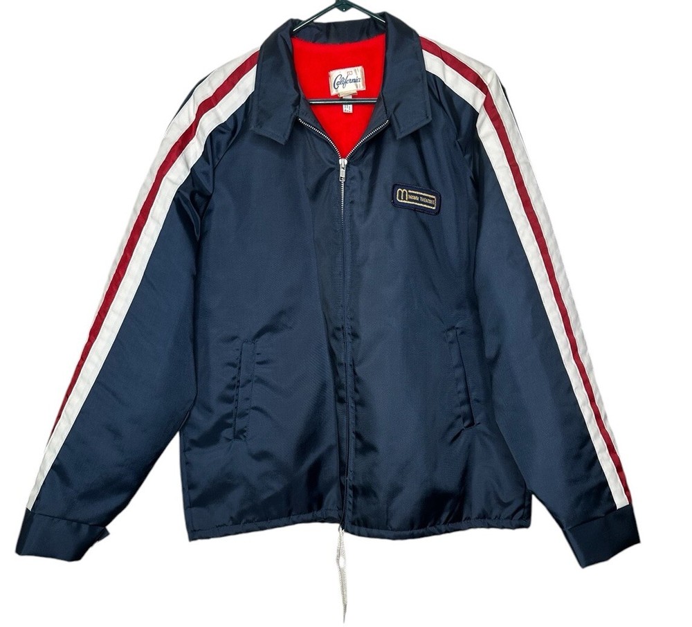 Vintage Calderon Of California Manns Theater Customer Service Jacket Sz L RARE