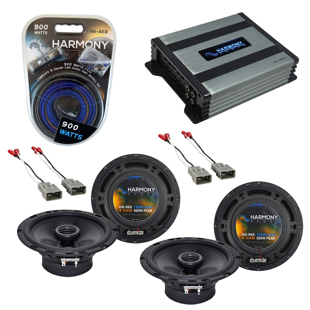 Honda CRV 2007-2011 Factory Speaker Replacement Harmony (2) R65 & HA-A400.4 Amp