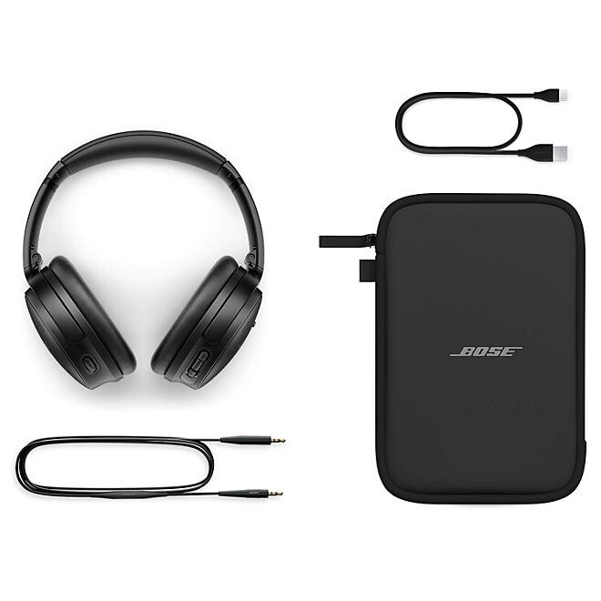 New Bose QuietComfort Noise Cancelling Headphones with Soft Case [SC] - Black