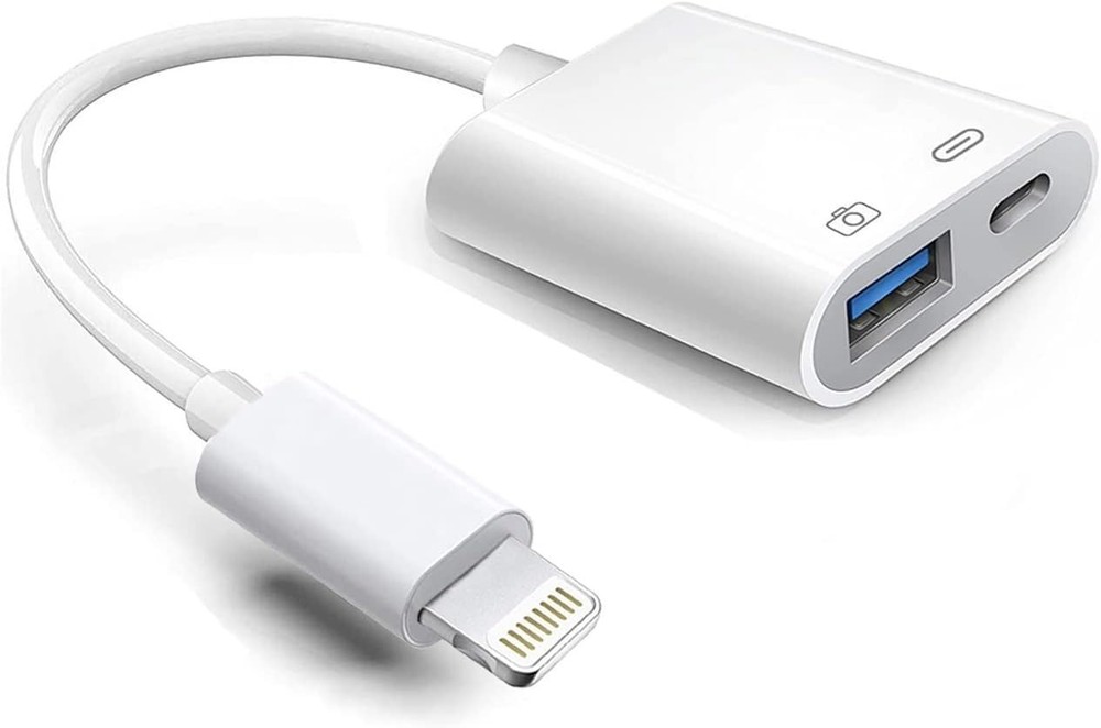 Apple MFi Certified Lightning to USB 3 Camera Adapter with Charging Port