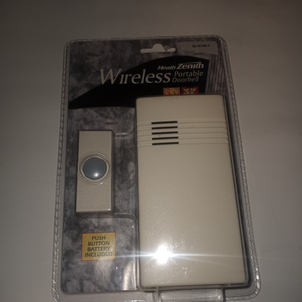 Heath Zenith SL-6150-1 Vintage Wireless Doorbell Portable Sealed