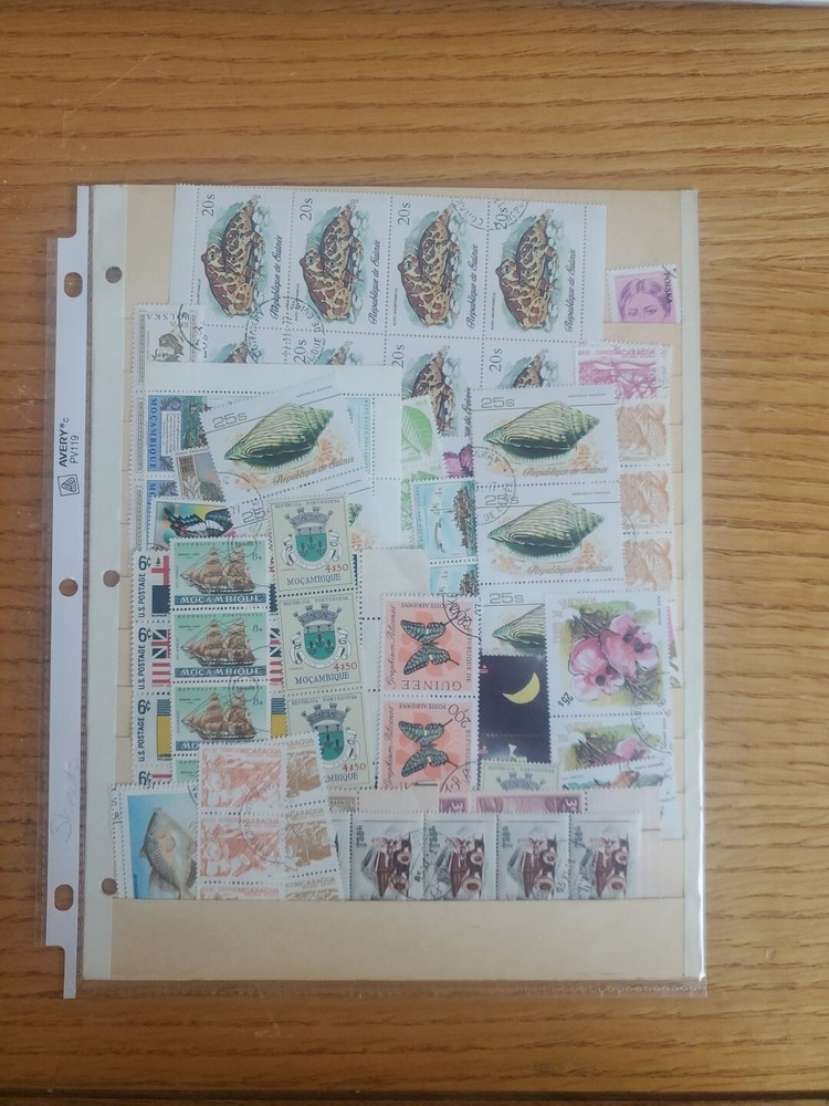 Vintage Stamp Collection Lot – Rare Stamp Sheets Bundle  