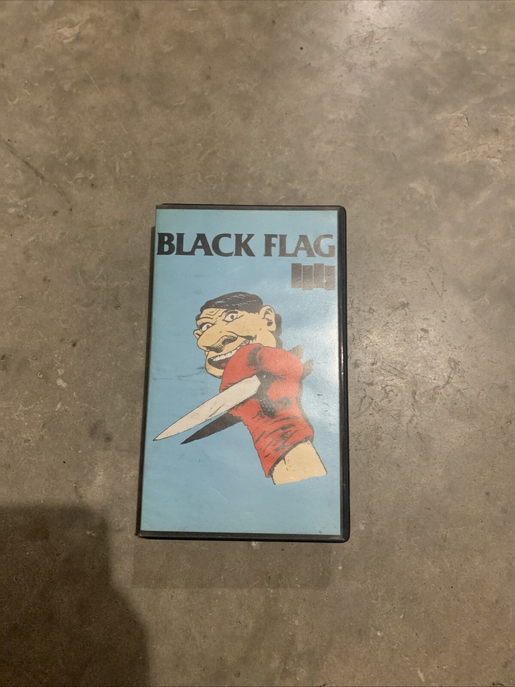 Vintage Black Flag - Black Flag Jettisoundz Video JE 131 VHS Tape Punk Hardcore