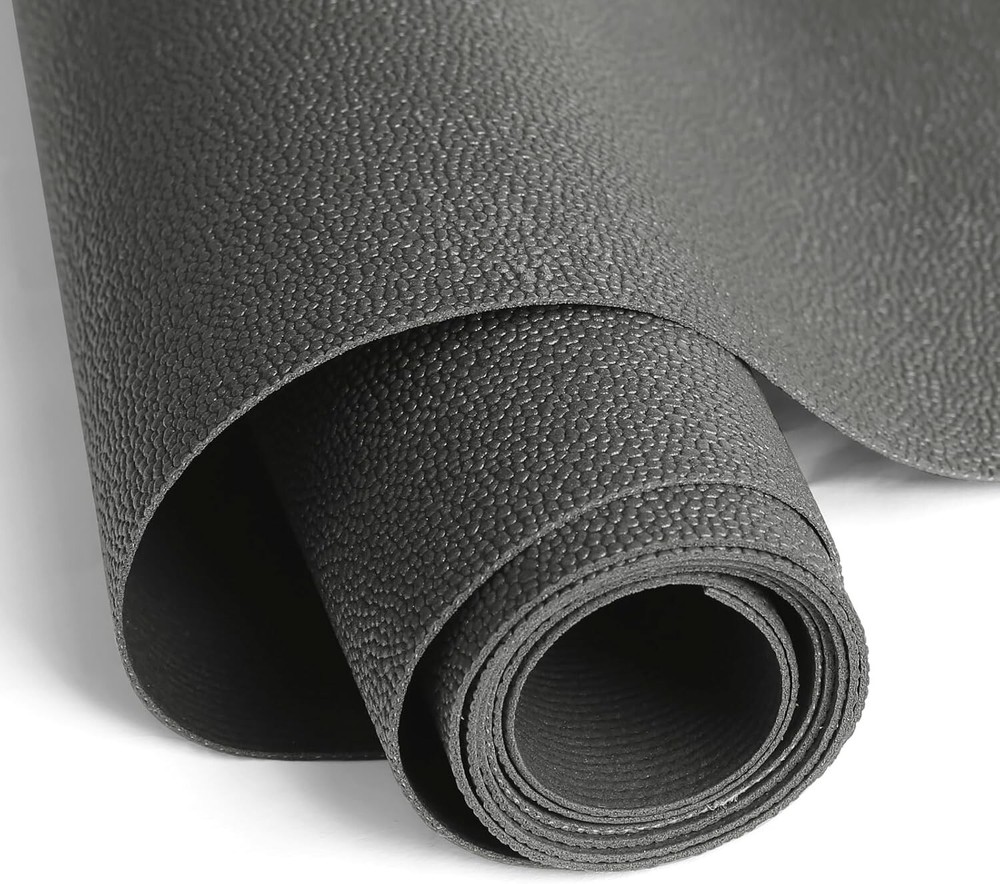 Non-slip padded gray foam rubber roll mat for tool box drawers and shelves