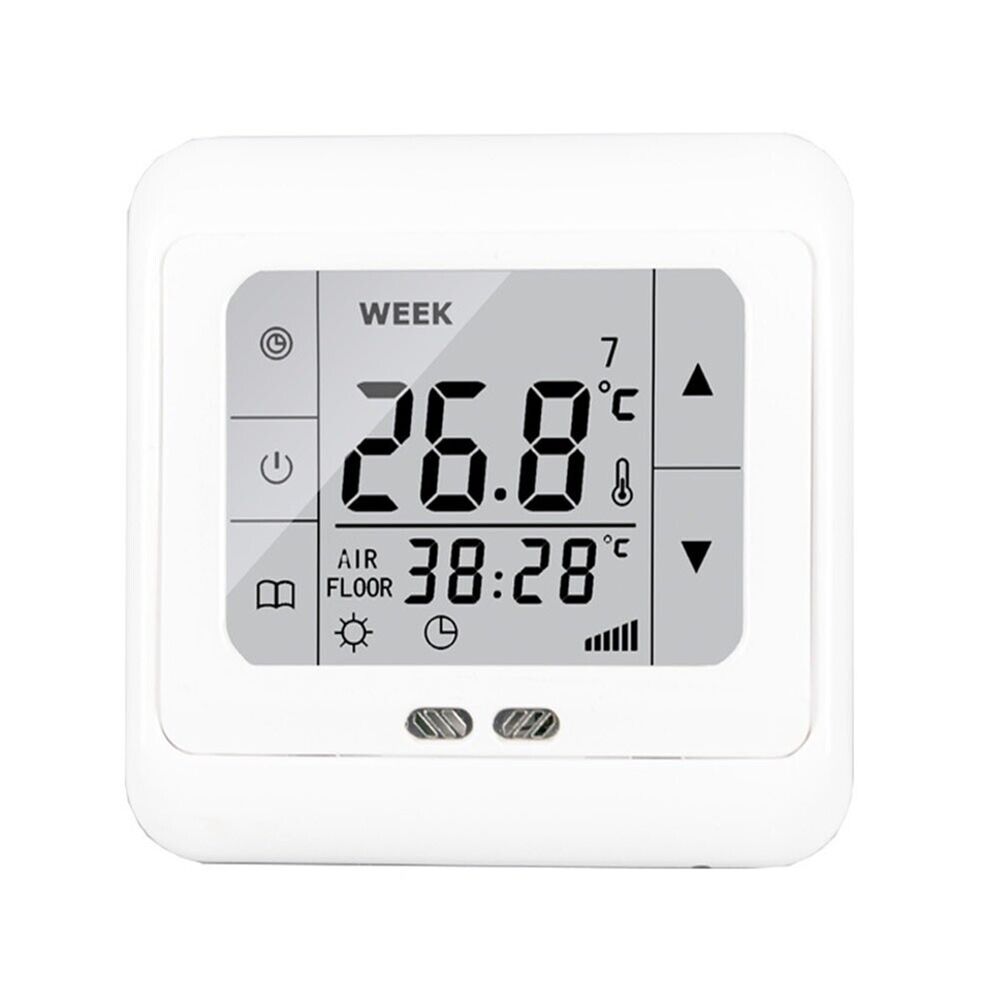 Programmable Digital Thermostat for Underfloor Heating Weekly Schedule Setting