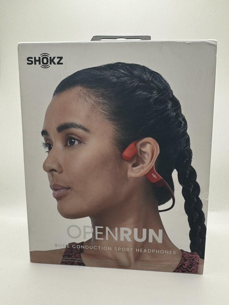 Shokz OpenRun Bone-Conduction Wireless Headset - Red