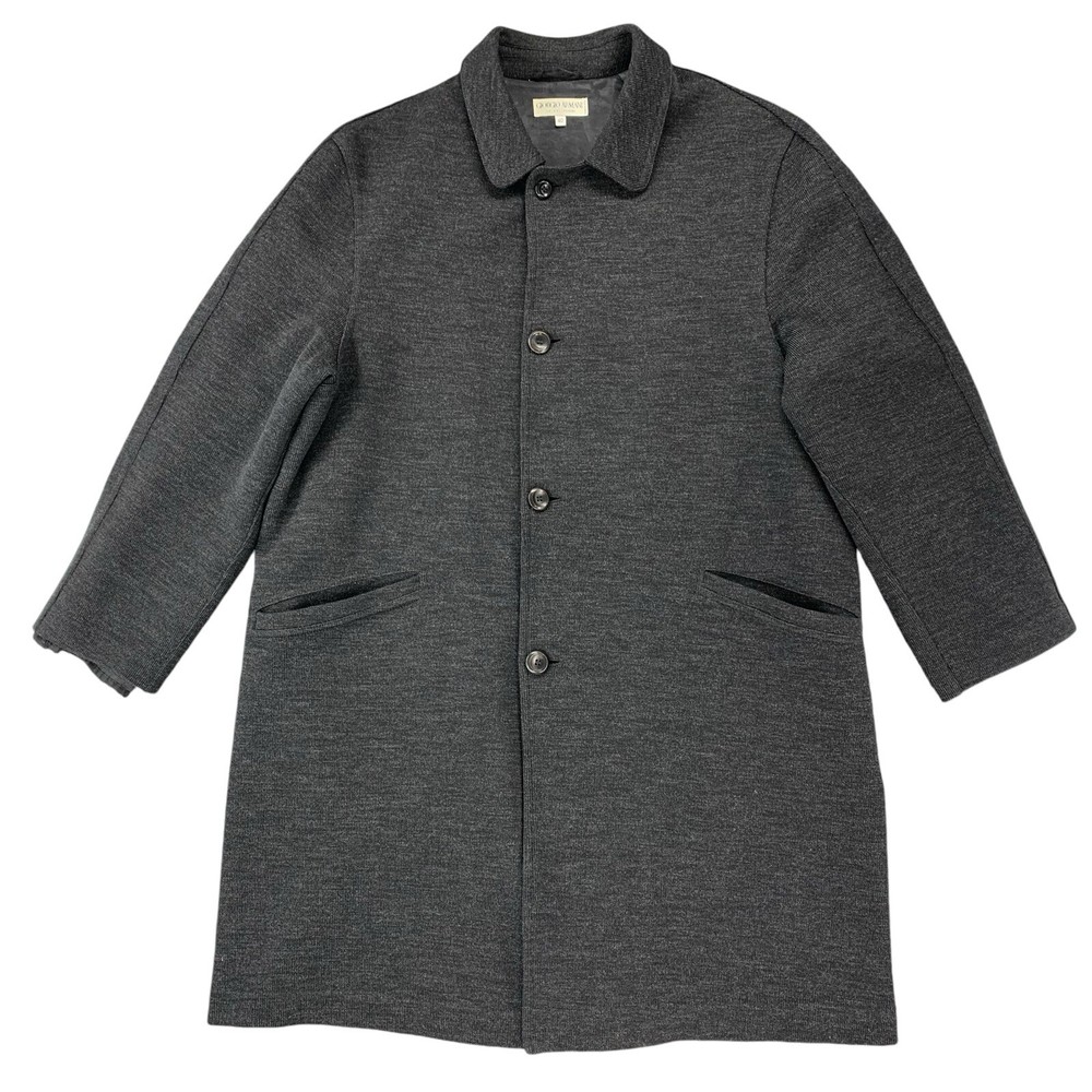 Giorgio Armani Le Collezioni Overcoat Coat Size 40 Dark Gray Made In Italy