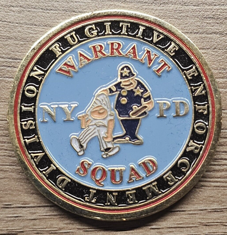 NYPD Manhattan Warrant Squad Police Challenge Coin FREE SHIPPING