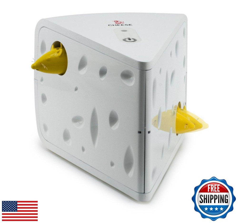 Interactive Electronic Cat Toy with Peek-A-Boo Mouse Hunt Game by PetSafe