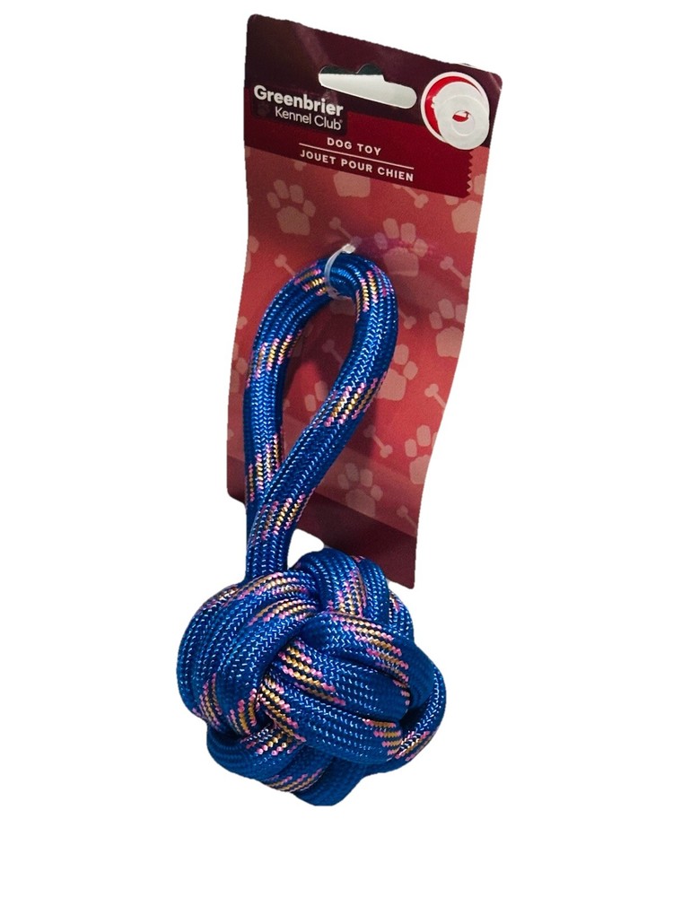 NEW with Tag NWT Rope Ball Strong High Quality Dog Toy Multicolor