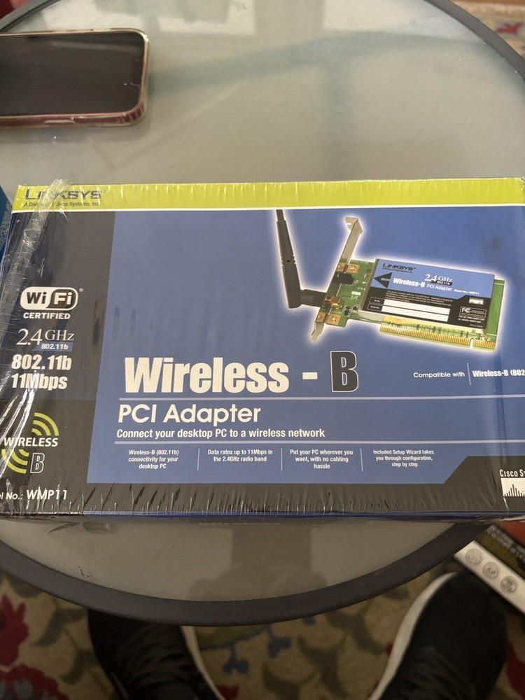 Linksys WMP54GS Wireless-G PCI Adapter for 802.11b/g Networks