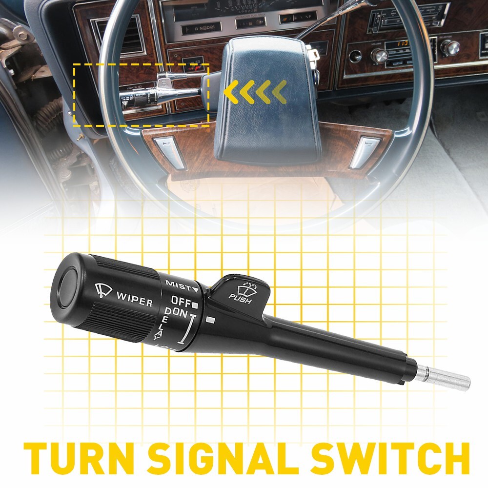 Turn Signal Delay Wiper Lever Switch Black for GM Olds Pickup Truck Car
