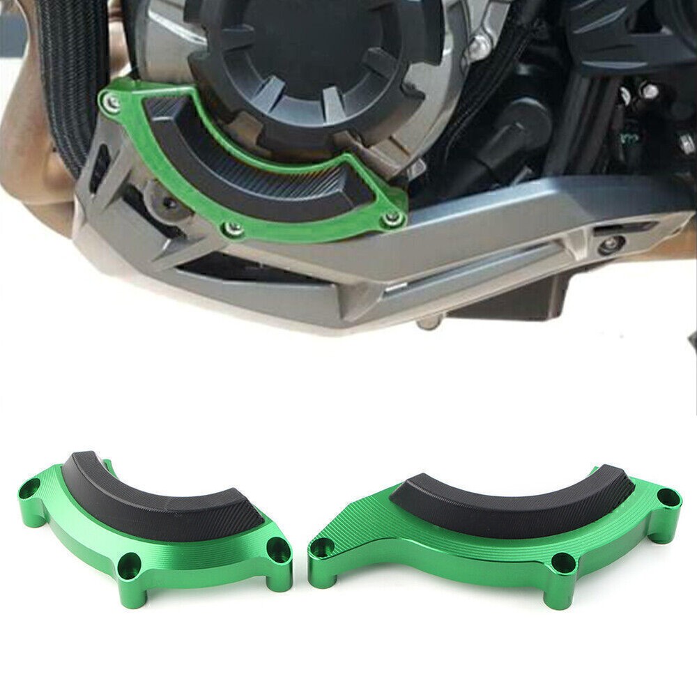 Engine Case Frame Slider Crash Protector Guard Green for Kawasaki Z900 2017-2020