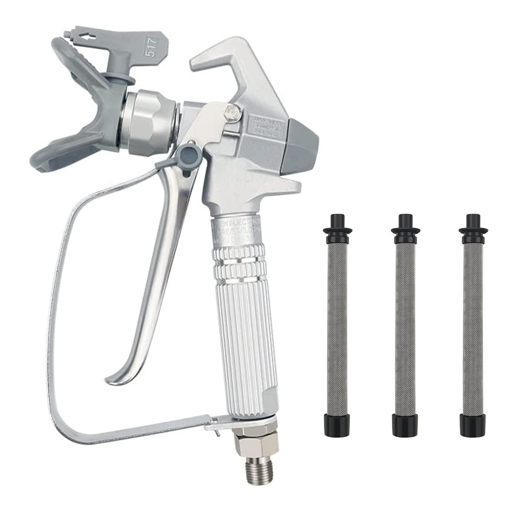 Airless Paint Spray Gun Sprayer High Pressure 3600 PSI 517 Nozzle Tip for Spr...