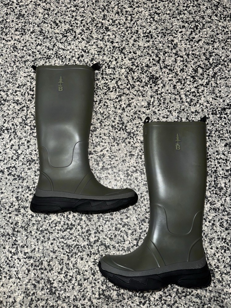 BASS OUTDOOR Men's Breathable Field Rainboot Waterproof Ankle Boot. Sz 7-8