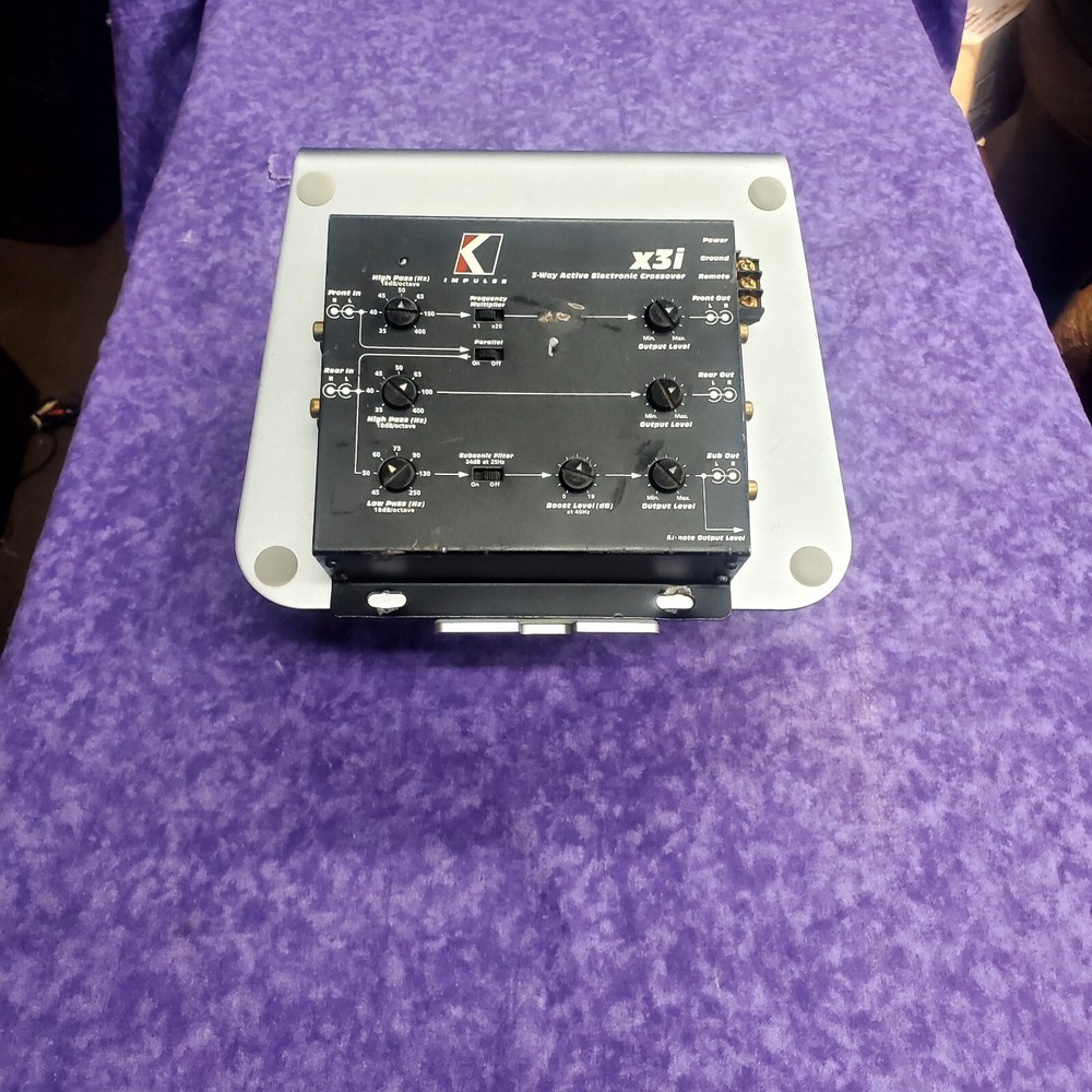 💥GOOD💥Old School KICKER X3i 3-WAY ELECTRONIC CROSSOVER Made In USA 💥TESTED💥