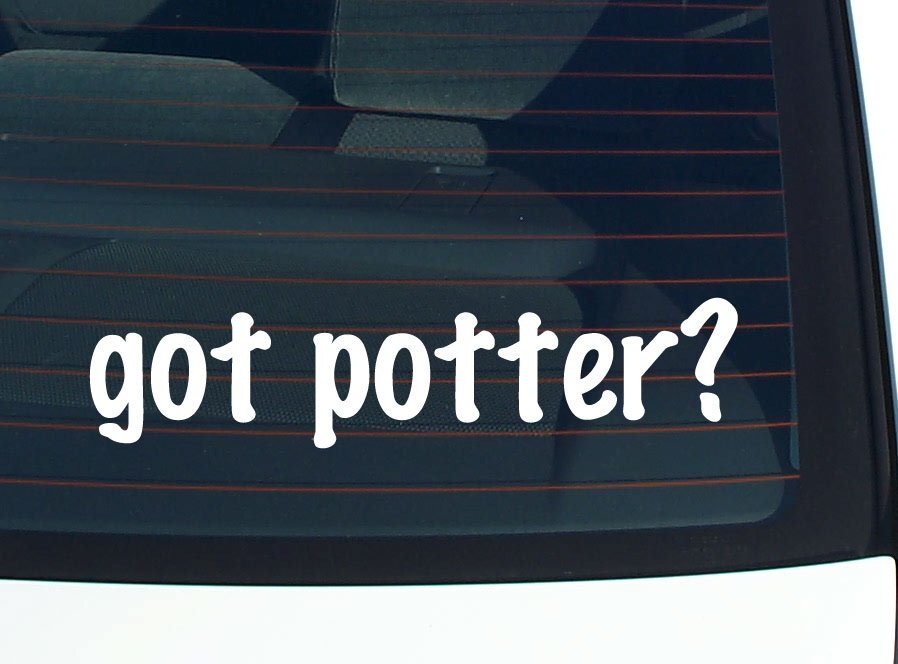 got potter? CAR DECAL BUMPER STICKER VINYL FUNNY LAST NAME WINDOW PRIDE