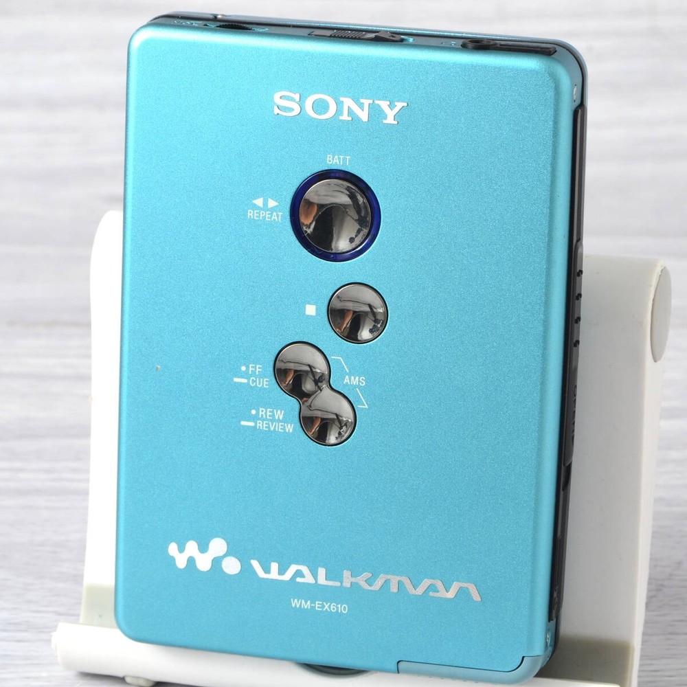 Sony Walkman WM-EX610 Blue Cassette Player Serviced Tested Japan Import