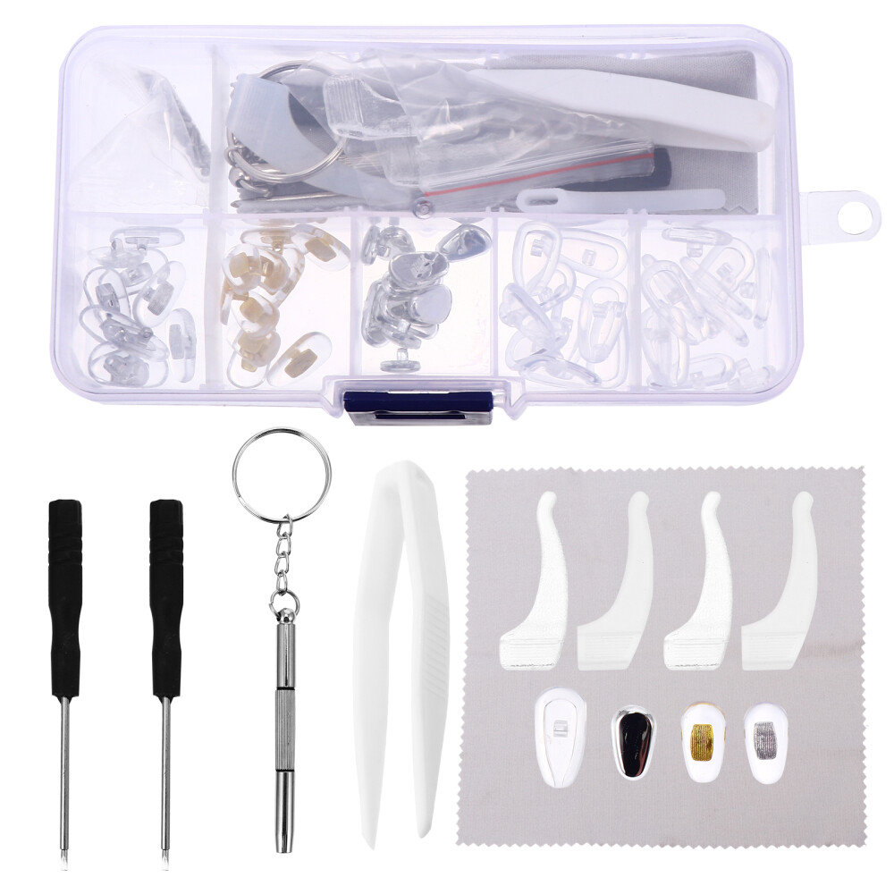 Bins Lids Nose Pad Accessories Box Glasses Repair Kit with Pads