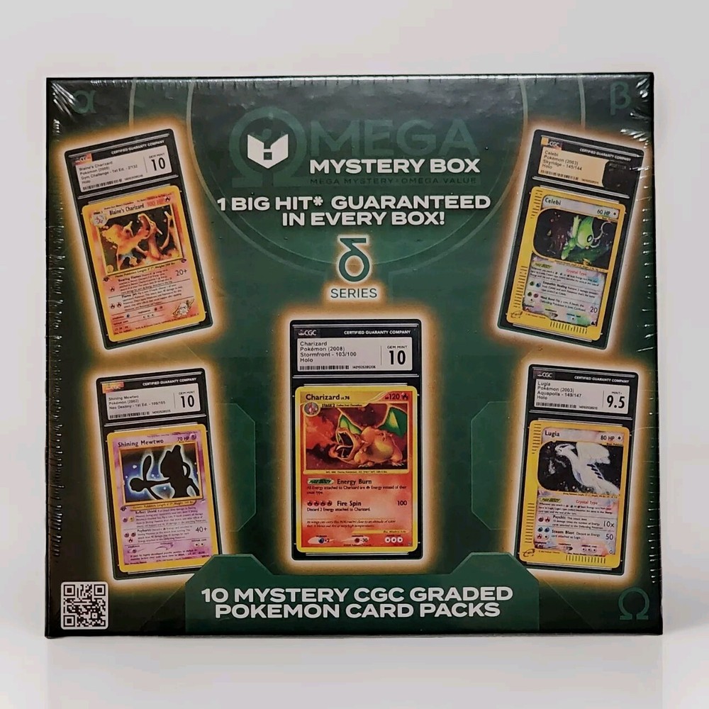Omega Box Delta Series / 10 Individually CGC Graded Pokemon Card Slabs