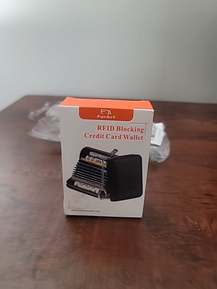 Credit Card Wallet, Zipper Card Cases Holder for Men Women, Key Chain Wallet-image