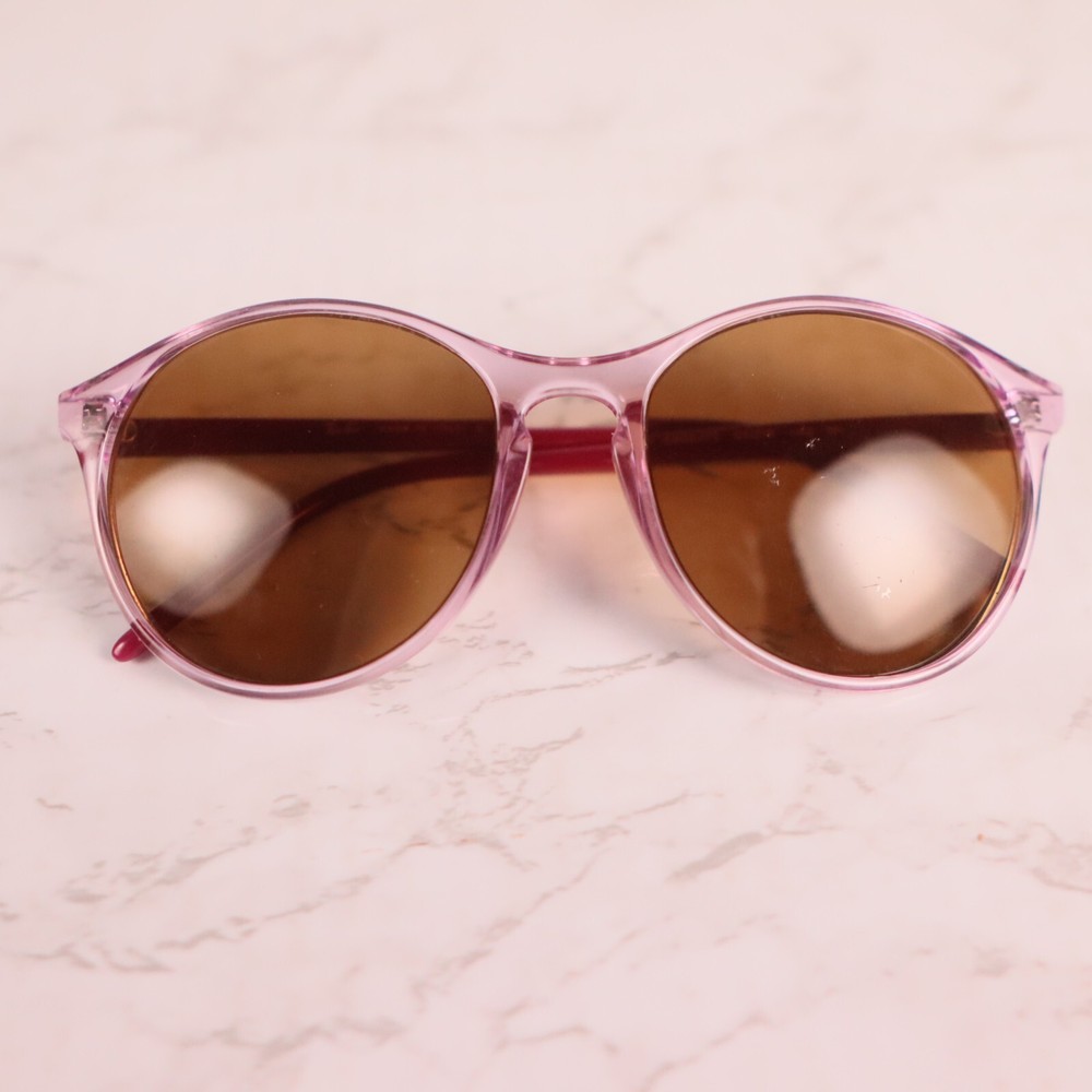 Ray Ban RB4371 6400 55mm Oversized Pink Transparent Frame Sunglasses