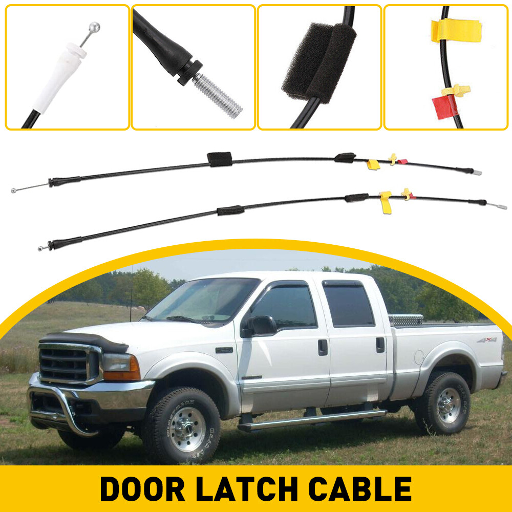 2set 6L3Z18264A26A Rear Door Upper Side Door Latch Release Cable For Ford F-150