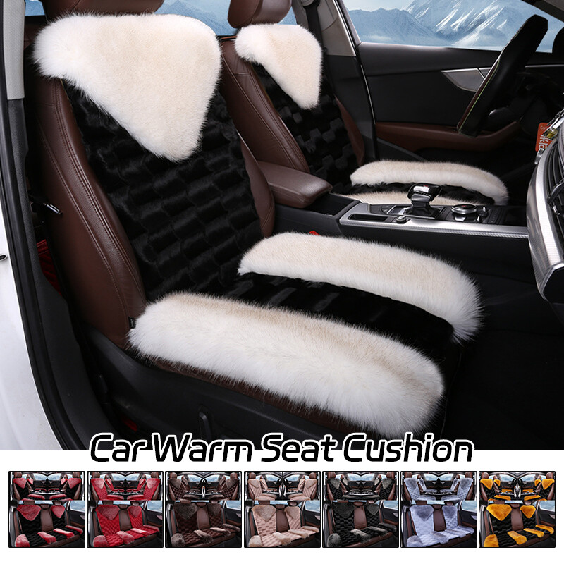 Universal Car Seat Cover Winter Warm Faux Fur Pad Cushion Protector Accessories
