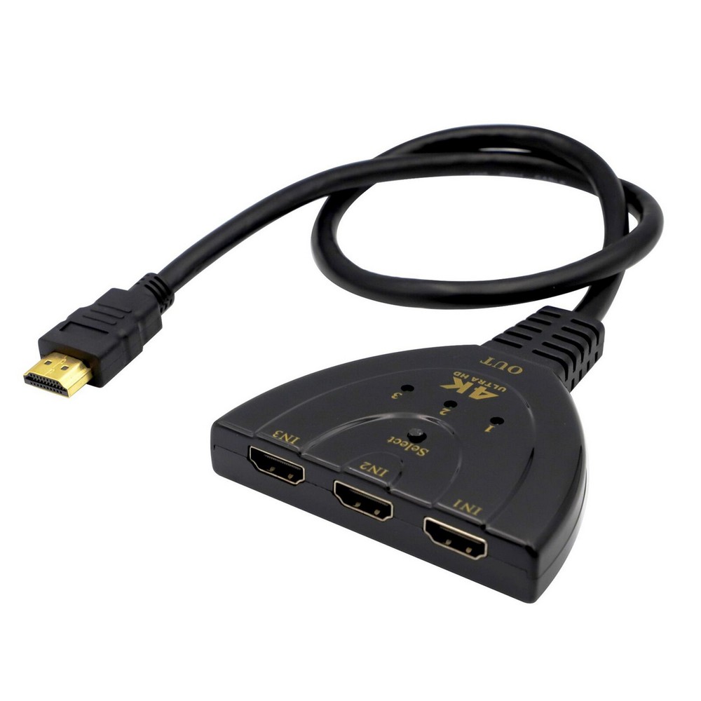2.97Gbps 3-in-1 4K HDMI Auto Switcher with 1080P Support