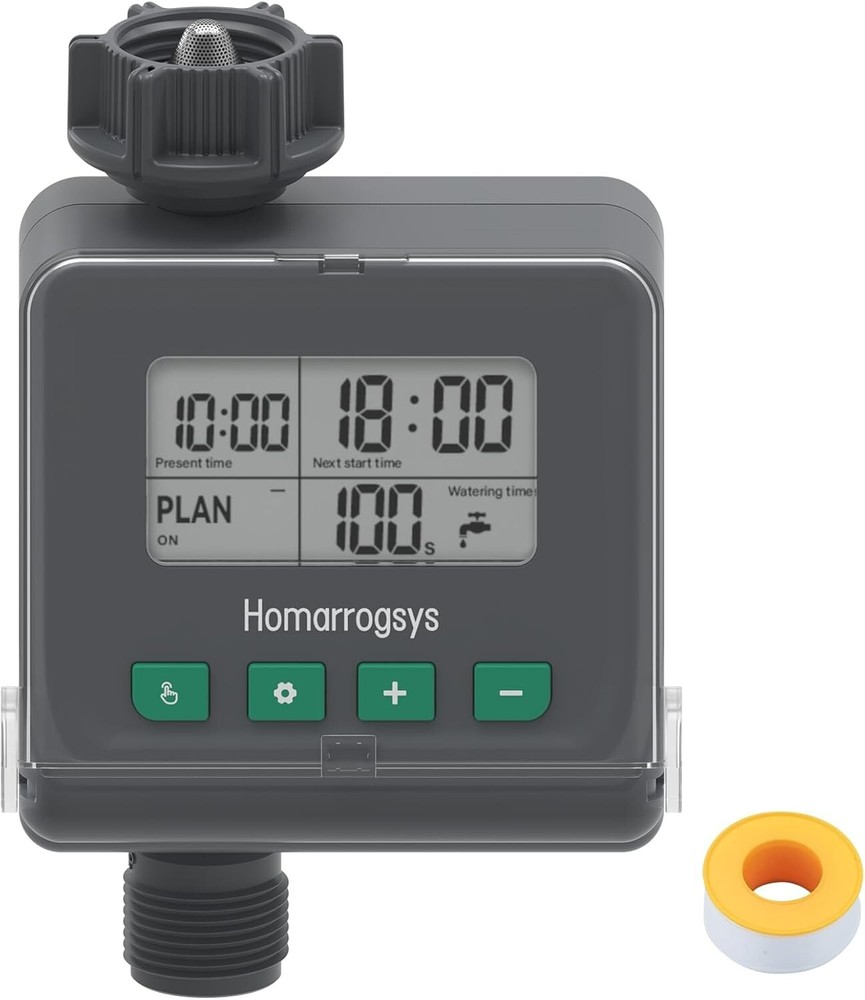 Programmable Garden Hose Timer with 3 Watering Modes and Digital Display