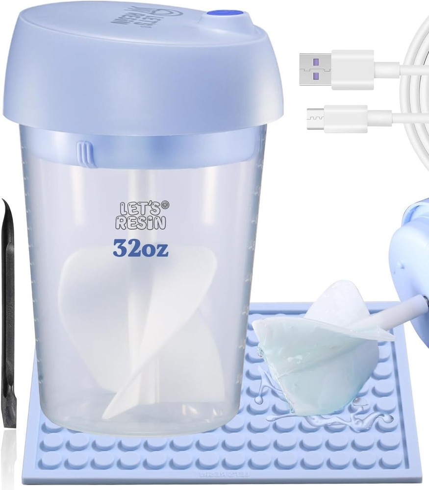 Upgraded Auto Resin Mixer Hands-Free Easy Clean Epoxy Resin Mixer