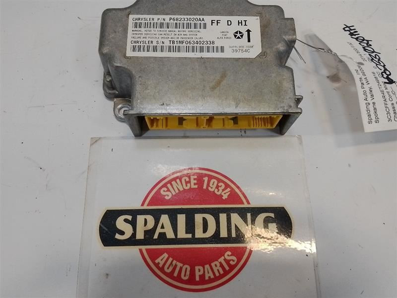 68233020AA 12-17 FIAT 500 Crash Bag Safety Restraint Air Deployment ECM 10816272