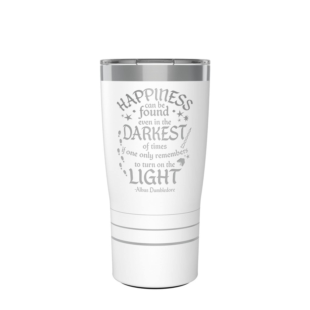 Traveler Harry Potter Happiness Quote Engraved Triple Walled Insulated Tumble...
