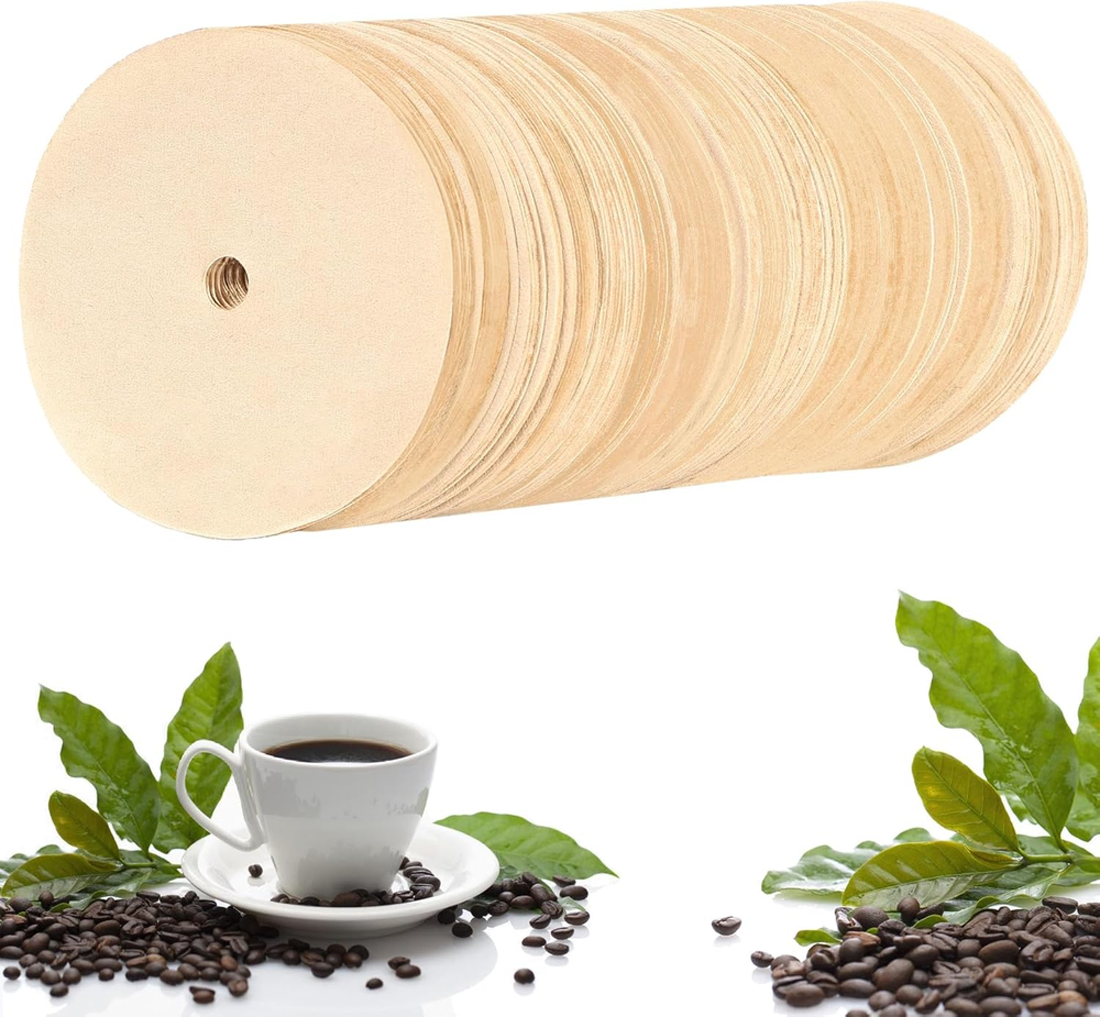 400-Count Unbleached 3.75-Inch Round Percolator Coffee Filters, Disposable Discs