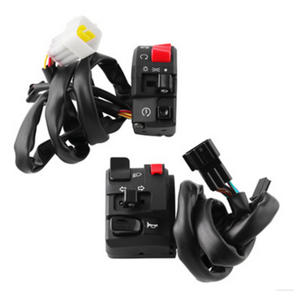 Motorcycle Handlebar Switch On Off Turn Signal Headlight Horn Button Controller