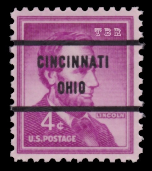 1036a Lincoln 4c CINCINNATI OHIO Bureau Precancel 71 Liberty Issue MNH - Buy Now-image