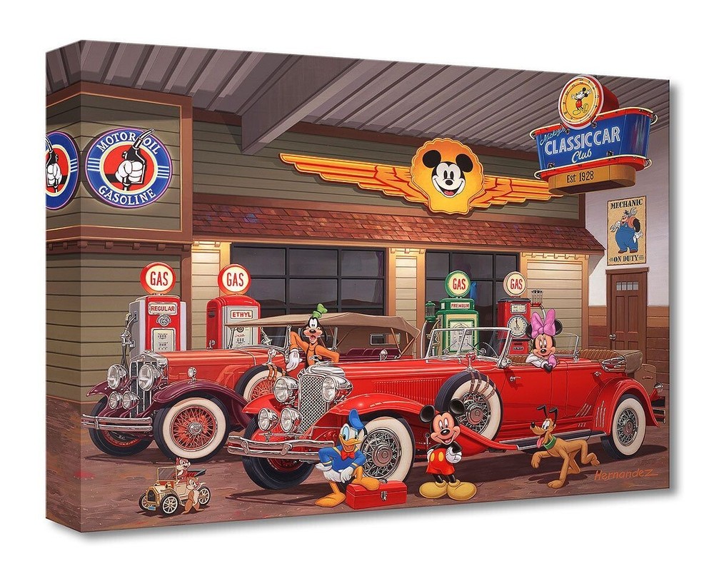 Mickey Mouse Disney Art by Manuel Hernandez Limited Edition TOC Print Classic Car Club