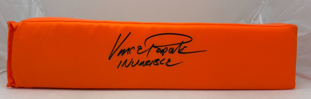 Vince Papale Signed Pylon Invincible Inscription Philadelphia Eagles PSA 171-image