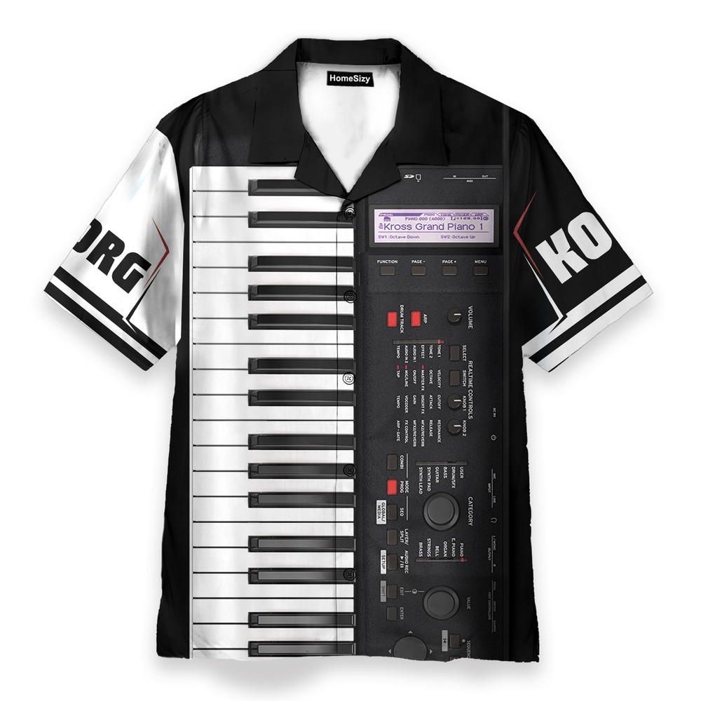Keyboard Piano Mens Buttons Up Shirts   Hawaiian Shirt