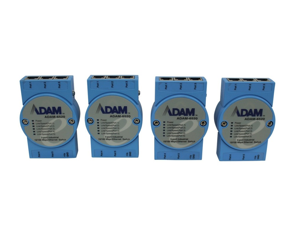 ADVANTECH ETHERNET SWITCH 5 PORT 10/100 MBPS INDUSTRIAL ADAM-6520