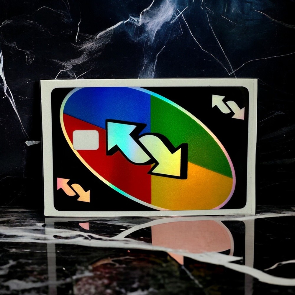 Credit Card Vinyl Skins Uno Holographic Decal-image