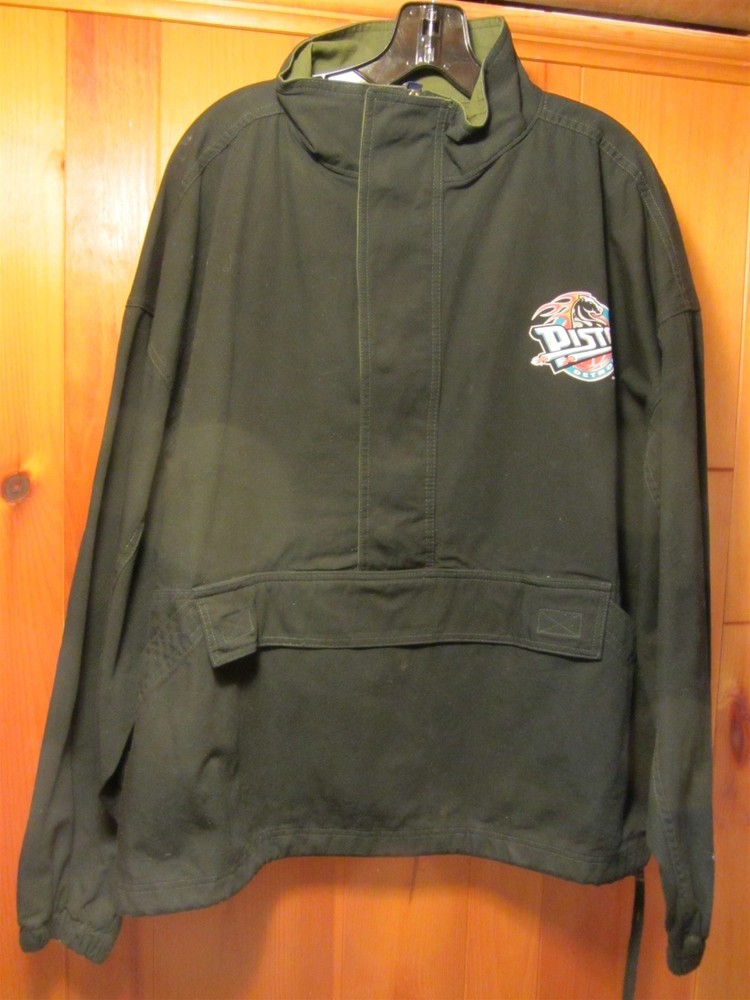 DETROIT PISTONS Black Pullover Jacket - XL - GEAR SPORTS 100% Cotton