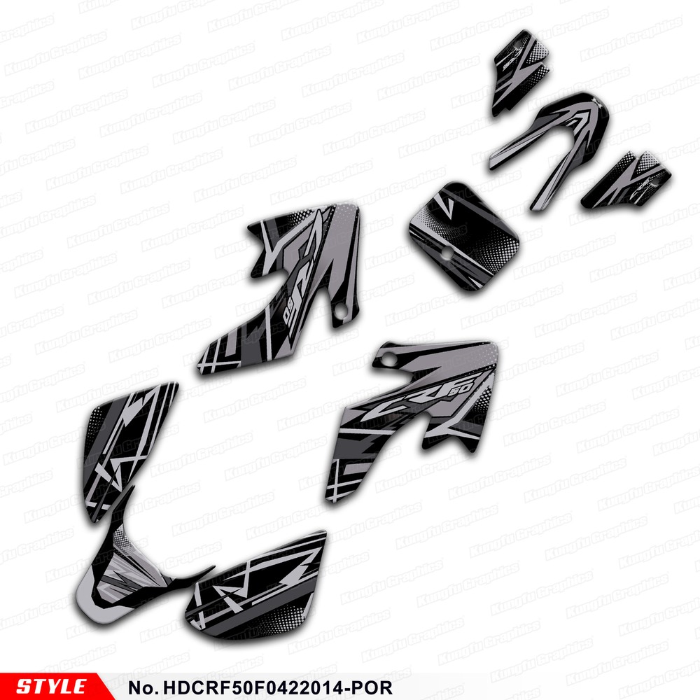 Custom MX Graphics Sticker for CRF50F CRF50 2004-2023 Shield Decal-image