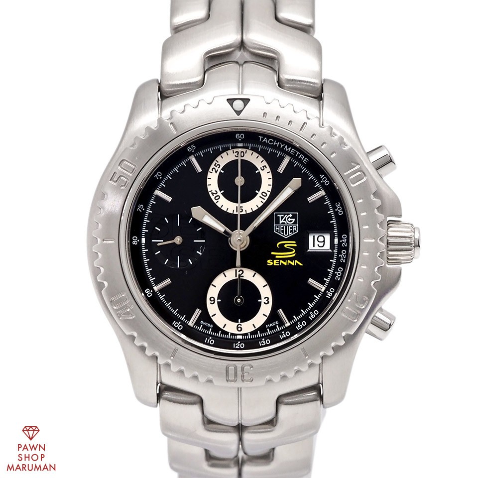 TAG HEUER Link Chronograph Ayrton Senna Limited Edition 4000 Pieces CT2115 BA0
